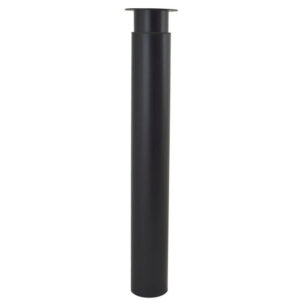 Pied table h705/1300xd102mm acier noir