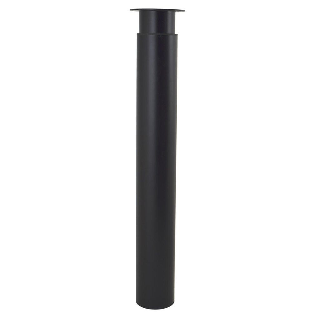 Pied table h705/1300xd102mm acier noir