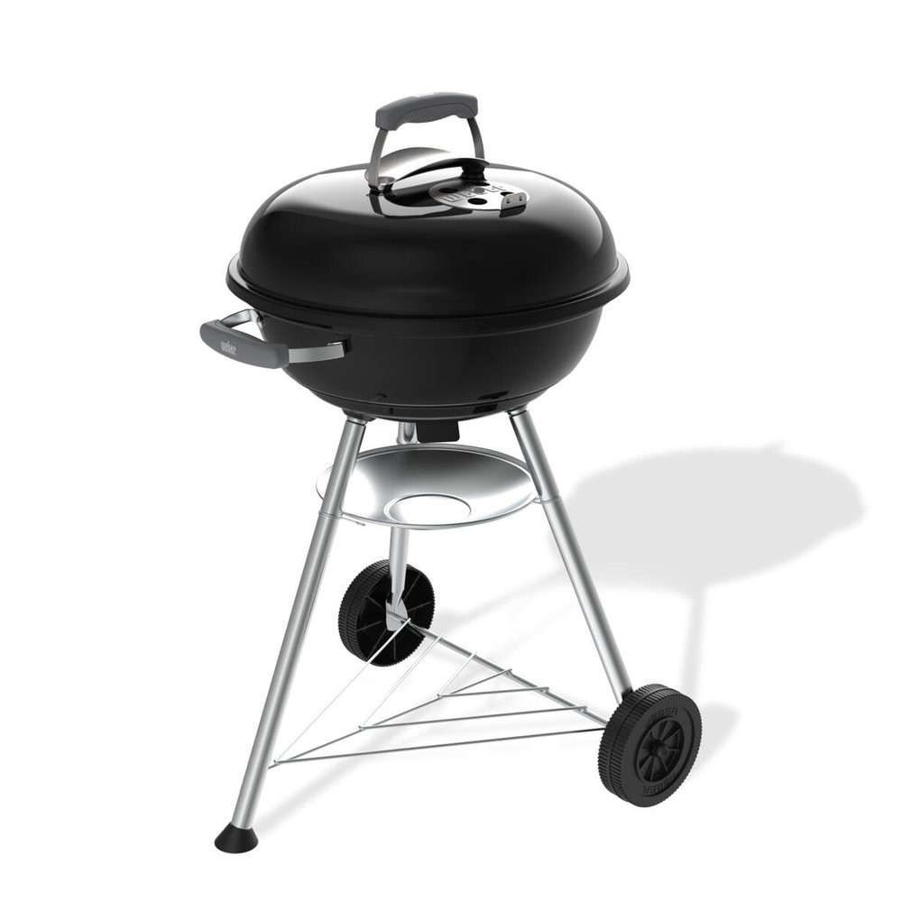 Barbecue charbon de bois WEBER Compact kettle 47, noir