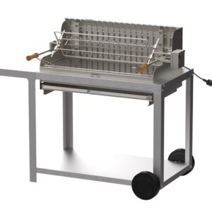Barbecue IRISSARRY 78 x 32 inox + chariot LE MARQUIER BCI78IV2