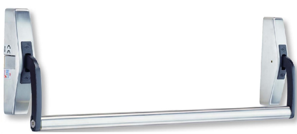 Barre antipanique Cross-bar 89 1 point argent 950 mm JPM 890100-01-2Z