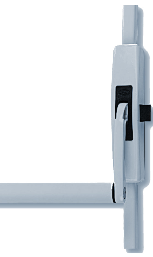 Barre antipanique Cross-bar 89 3 points argent 950 mm droite JPM 890300-01-2Z