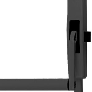 Barre antipanique Cross-bar 89 3 points noire 950 mm droite JPM 890300-02-2Z