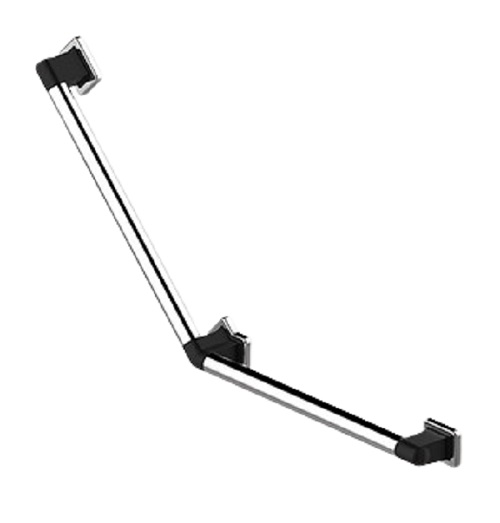 Barre coudée RUGAO 135° L 400 mm noir AKW 12013GR-LS