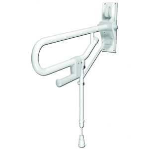 Barre d'appui rabattable epoxy pied réglable AKW 01830WH