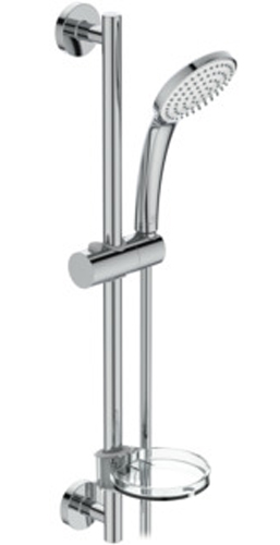 Barre de douche 600 mm IDEALRAIN avec douchette 80 mm et flexible 1750 mm IDEAL STANDARD B9503AA
