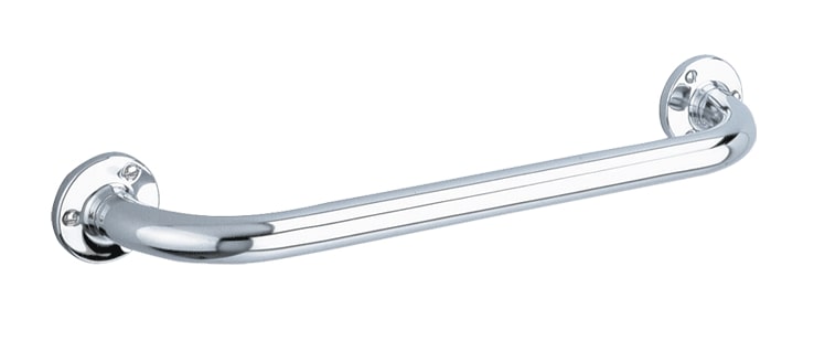 Barre de maintien droite PMR ECO brillant en inox 400 mm DELABIE 531
