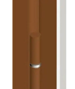 Barre de pivot cornière marron droite hauteur 2200 mm