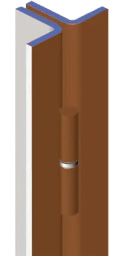 Barre de pivot cornière marron gauche hauteur 2200 mm