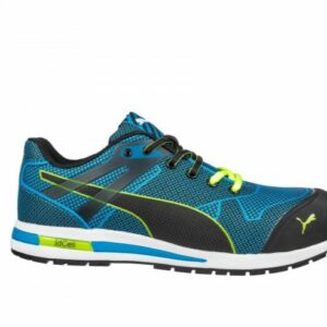Baskets de sécurité basse BLAZE KNIT LOW S1P HRO SRC bleu/vert P45 PUMA 643060-T.45