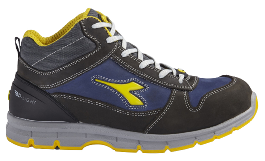 Baskets de sécurité montantes RUN MID ESD S3 SRC gris/bleu P42 DIADORA SPA 701.175304