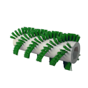 Brosse spirale nylon verte - - nettoyage terrasse et gazon synthétique
