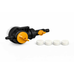 Distributeur de savon - Twin Brush - alimentation eau et savon continue