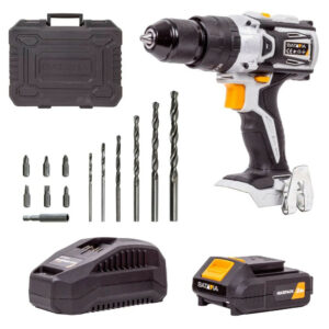 Perceuse à percussion sans fil 18V brushless - Maxxpack - avec batterie 2.0Ah et chargeur