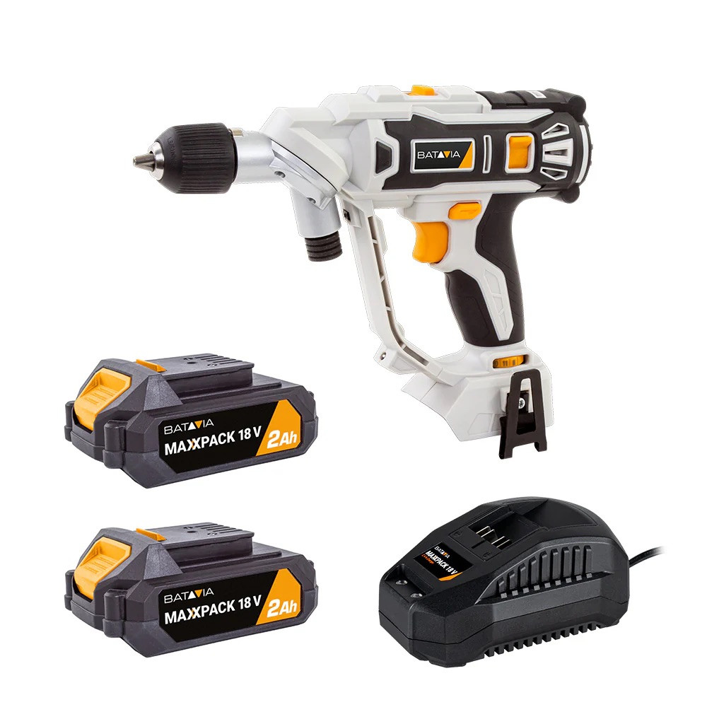 Perceuse visseuse sans fil 18V Twin Drill - Maxxpack - double mandrin - 2 vitesses - précision électronique