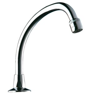 Bec col de cygne mobile pour lavabo L150 avec brise jet DELABIE 967152