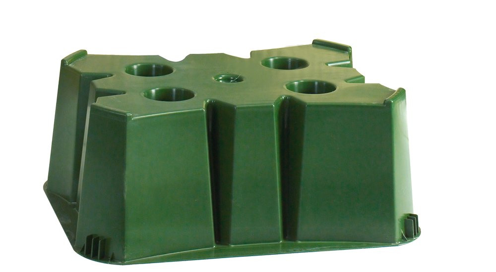 Socle pour récupérateur d'eau BELLI rectangulaire vert