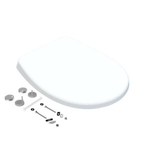 Abattant déclipsable frein de chute plastique thermodur Click & clean blanc