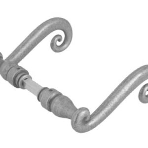 Béquille double Aquitaine époxy grisé 2 portées carré 7 mm BOUVET B45DB37R