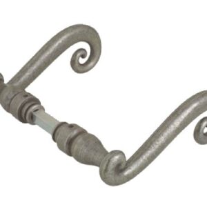 Béquille double Aquitaine fer patiné 2 portées carré 6 mm BOUVET 14785