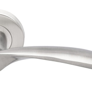Béquille double JADE massive sur rosace inox 4004 HERACLES B-INOX-BM04