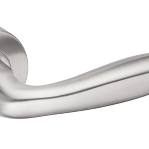 Béquille double JADE semi massive sur rosace bec de cane inox 1594 HERACLES B-INOX-12