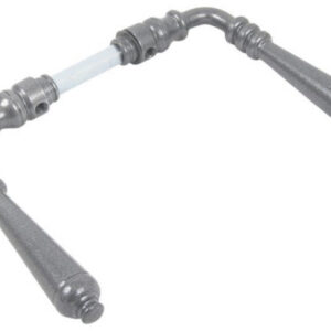 Béquille double Languedoc fer cémenté patiné 2 portées carré 8 mm BOUVET 016522