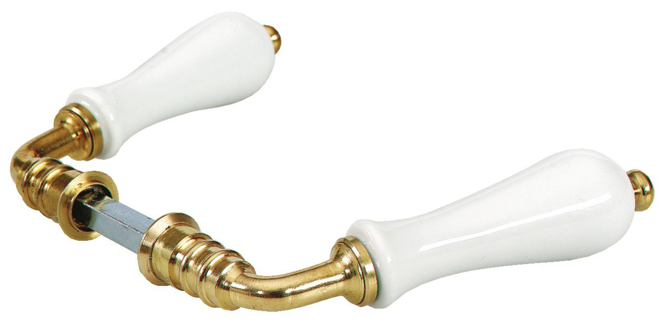 Béquille double Poire carré de 6 mm laiton MERIGOUS V633211100G