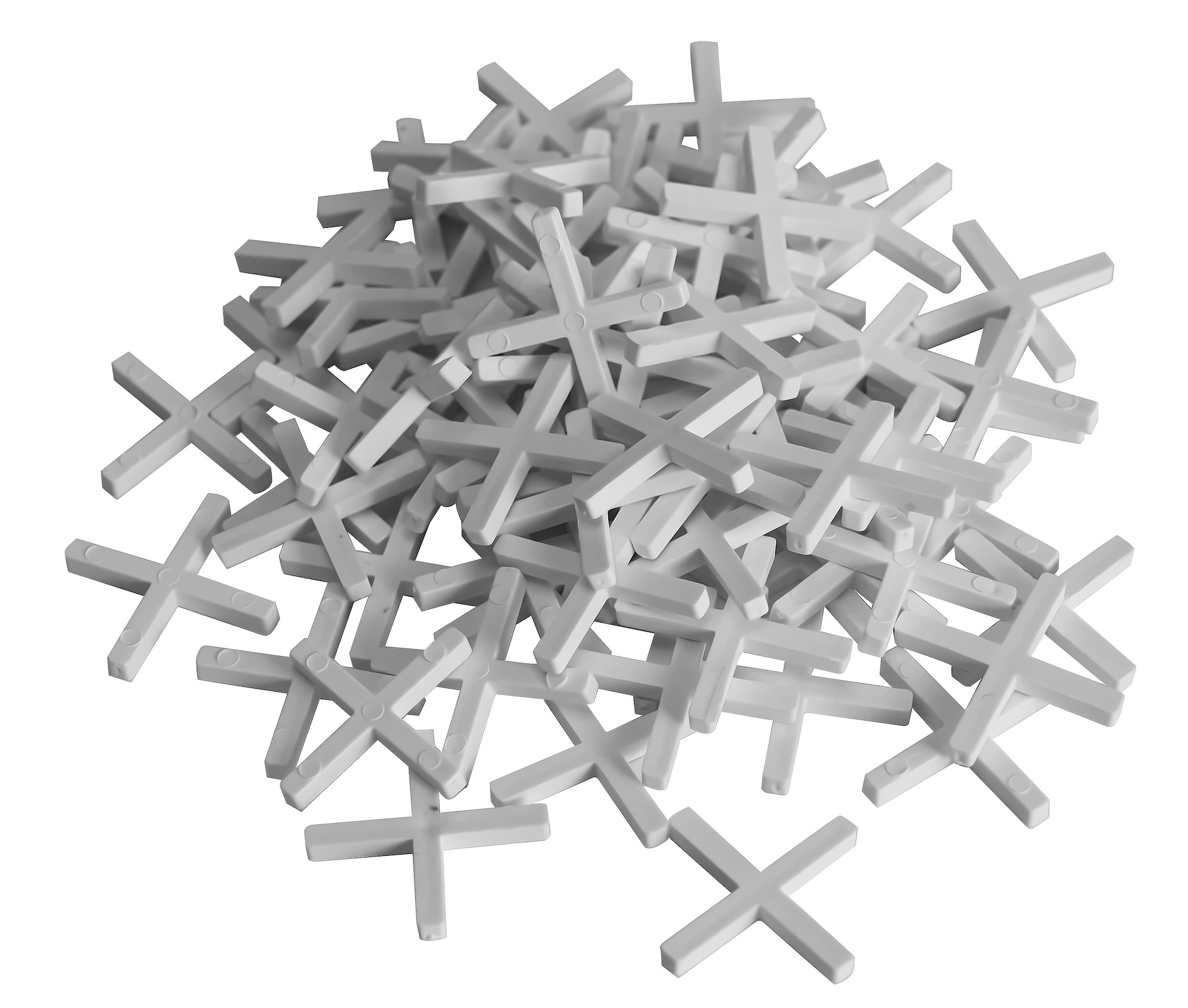 Croisillons pour carrelage en plastique - 250 pièces - 3mm