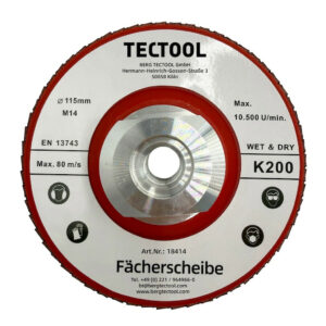 Disque à lamelles diamant hybride Ø115 mm - grain K200 - filetage M14