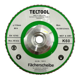 Disque à lamelles diamant hybride Ø115 mm - grain K60 - filetage M14