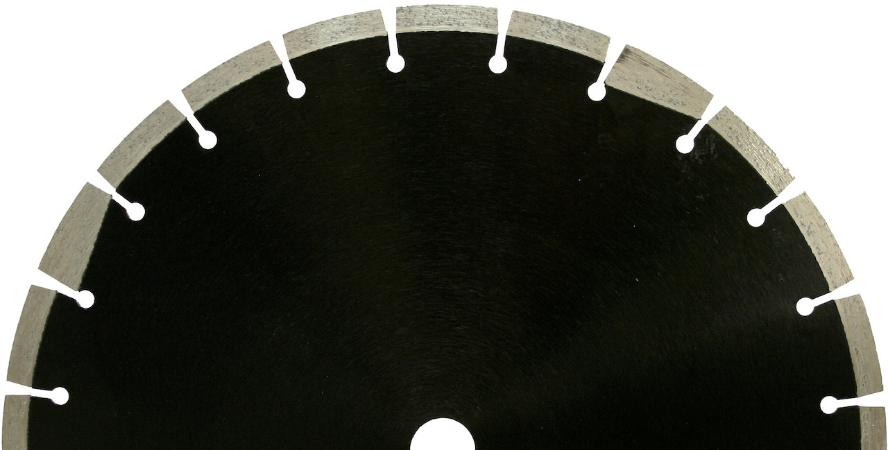 Disque diamant segmenté - large segment de protection - Ø 300 mm