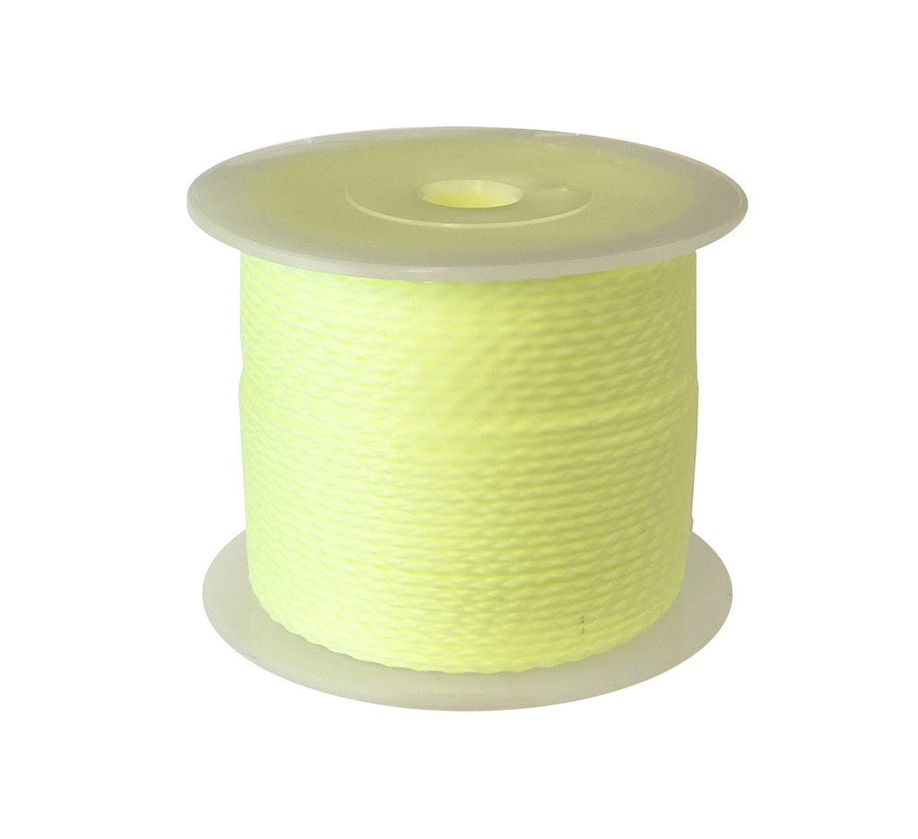Ficelle de maçon - jaune - 2,0 mm x 100 m