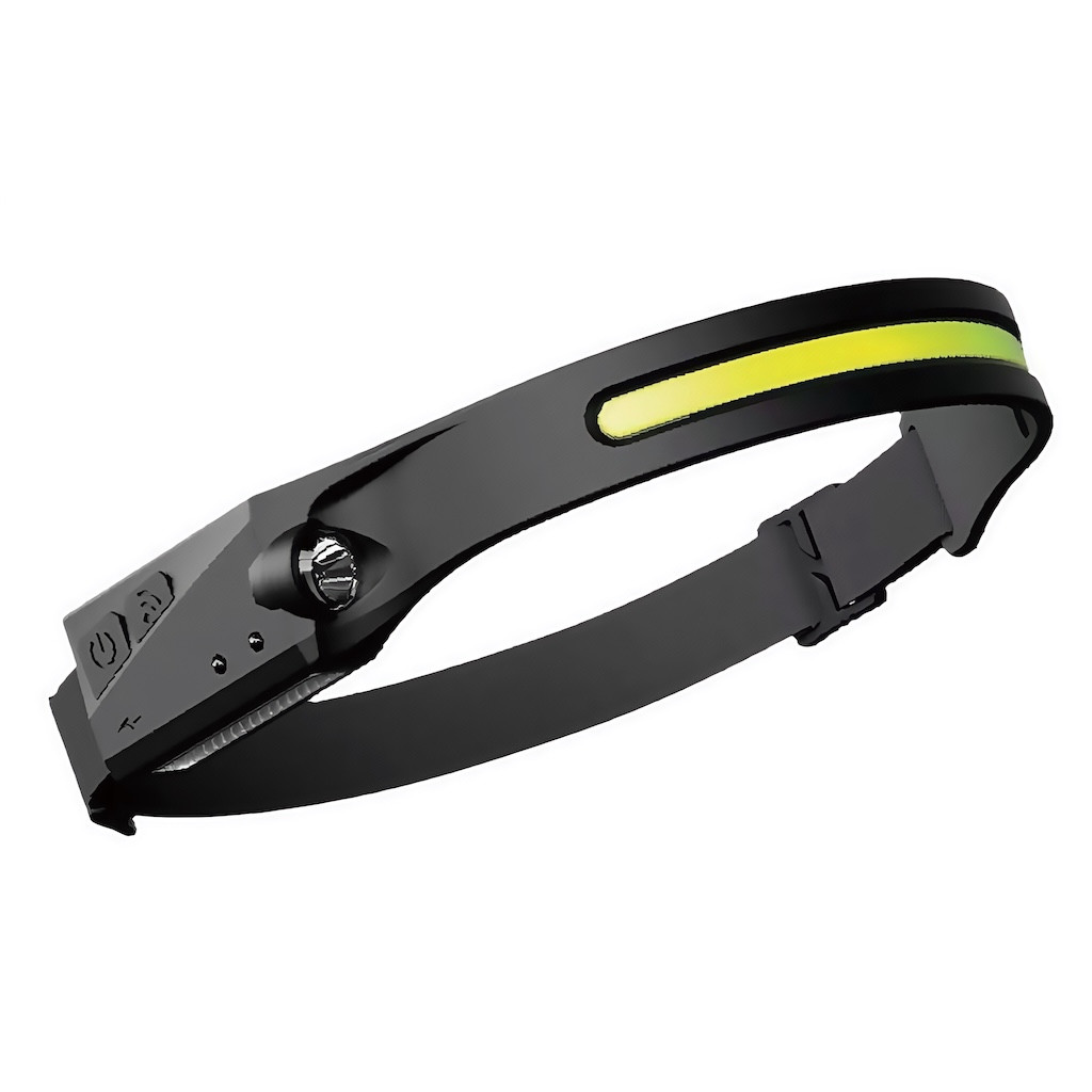 Lampe frontale LED rechargeable 5 W + 3 W avec capteur