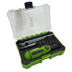 Multitool manuel 17 pièces avec poignée orientable - embouts et lames de scie