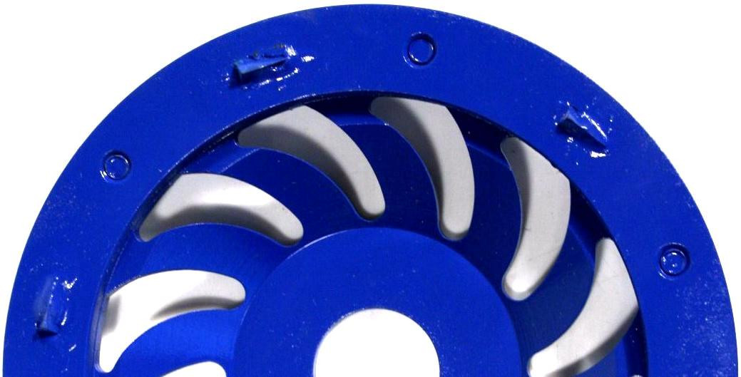 Plateau de ponçage diamant PKD - segmentation pointue - Ø 180 mm