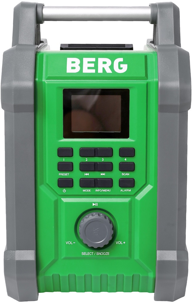Radio de chantier Bluetooth DAB+ avec batterie Li-Ion - 2x15W - étanche IP54