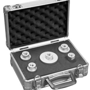 Set de couronnes diamantées pour perçage à sec - 5 couronnes dans une mallette