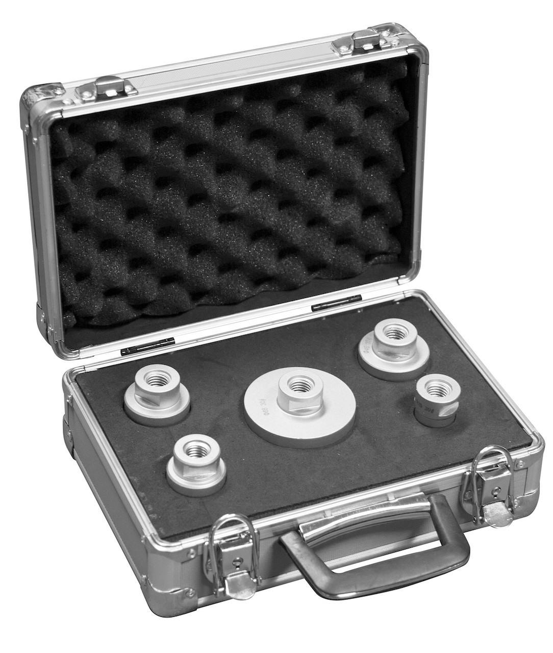 Set de couronnes diamantées pour perçage à sec - 5 couronnes dans une mallette