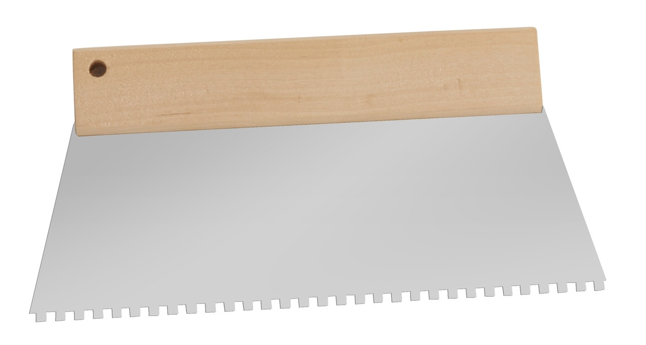 Spatule de répartition de colle E8 - forme trapézoïdale - 180mm