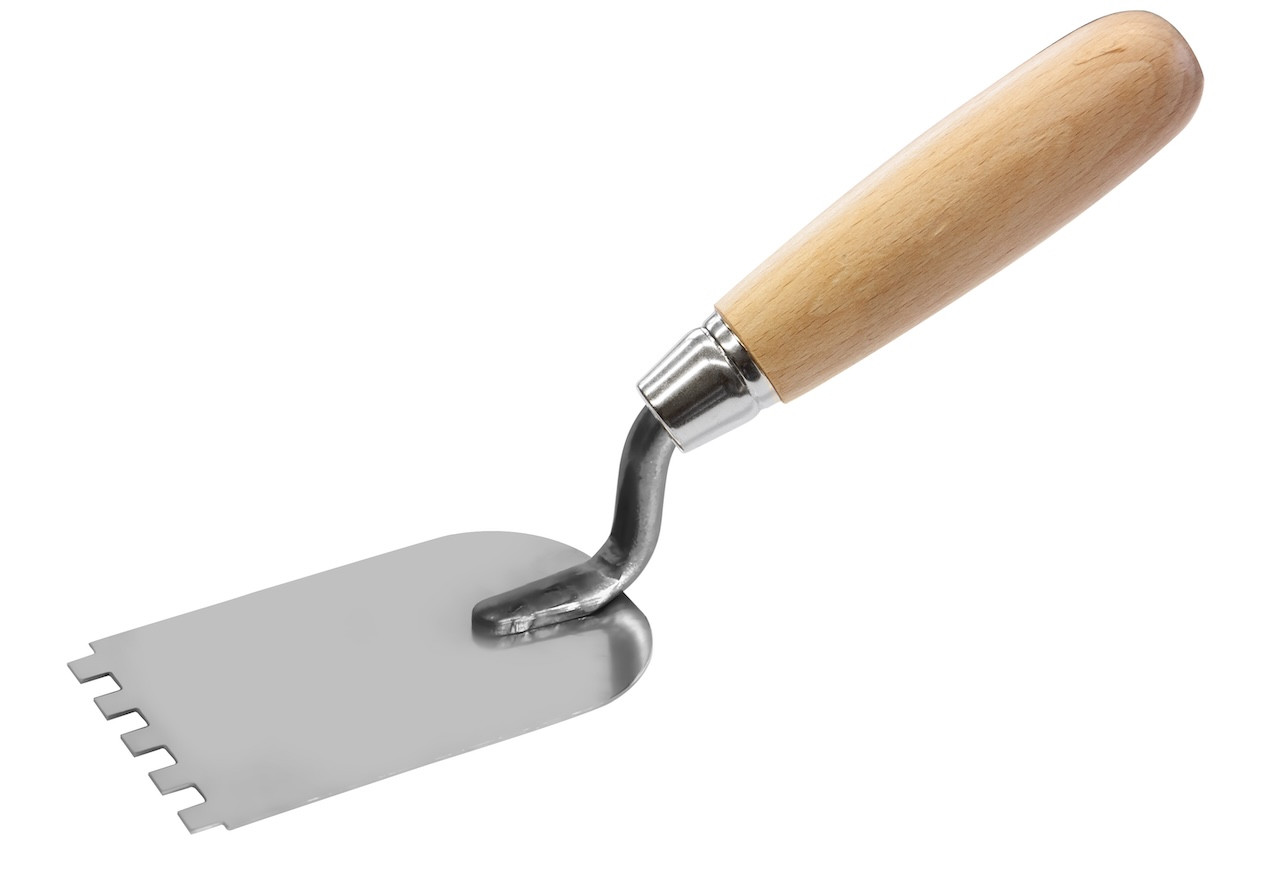 Spatule pour plâtrier E6 - inox - bois - 60mm