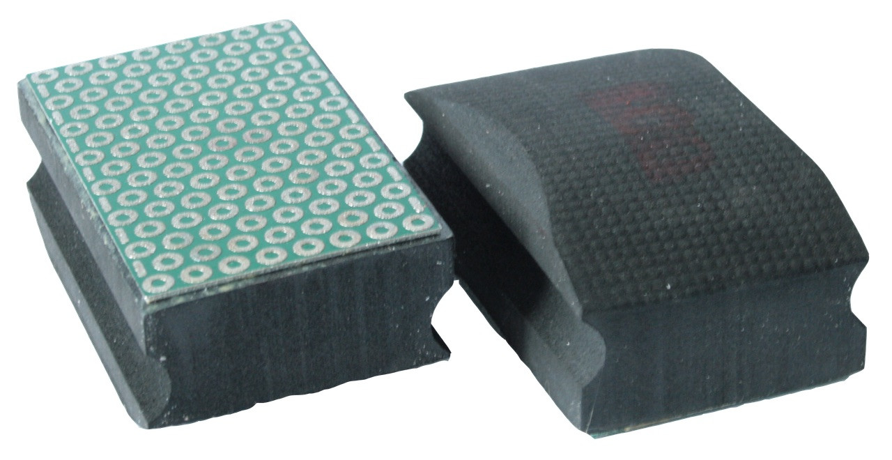 Tampon de ponçage manuel - modèle Bakélite K100 - fixation M14 - Ø100 x 46 mm - noir