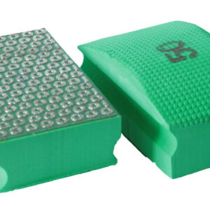 Tampon de ponçage manuel - modèle Bakélite K50 - fixation M14 - Ø100 x 46 mm - vert