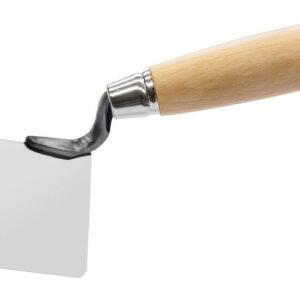 Truelle d'angle extérieur 90° - inox - bois - 80x60mm