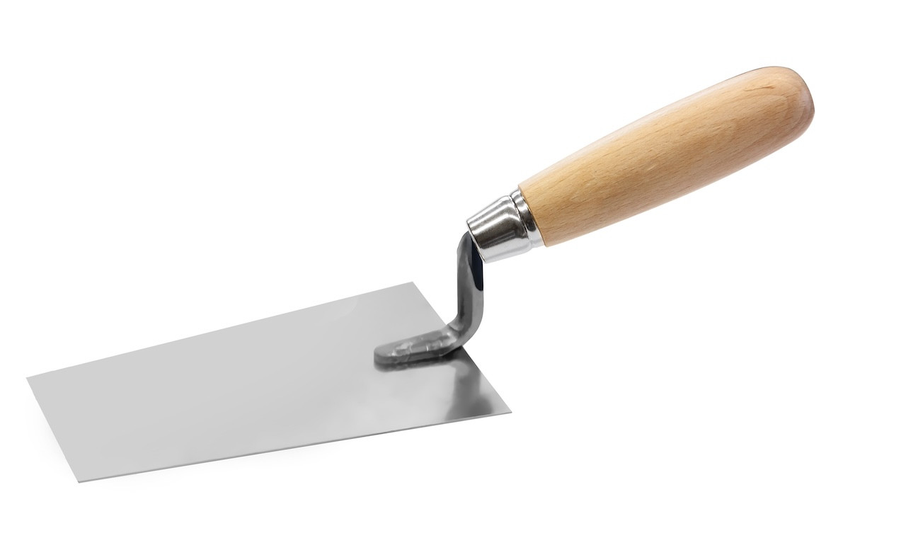 Truelle de plâtrier Berner - inox - bois - 140 mm