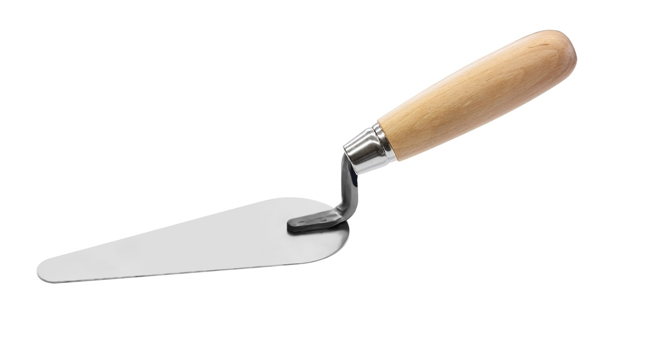 Truelle langue de chat - inox - bois - 140mm