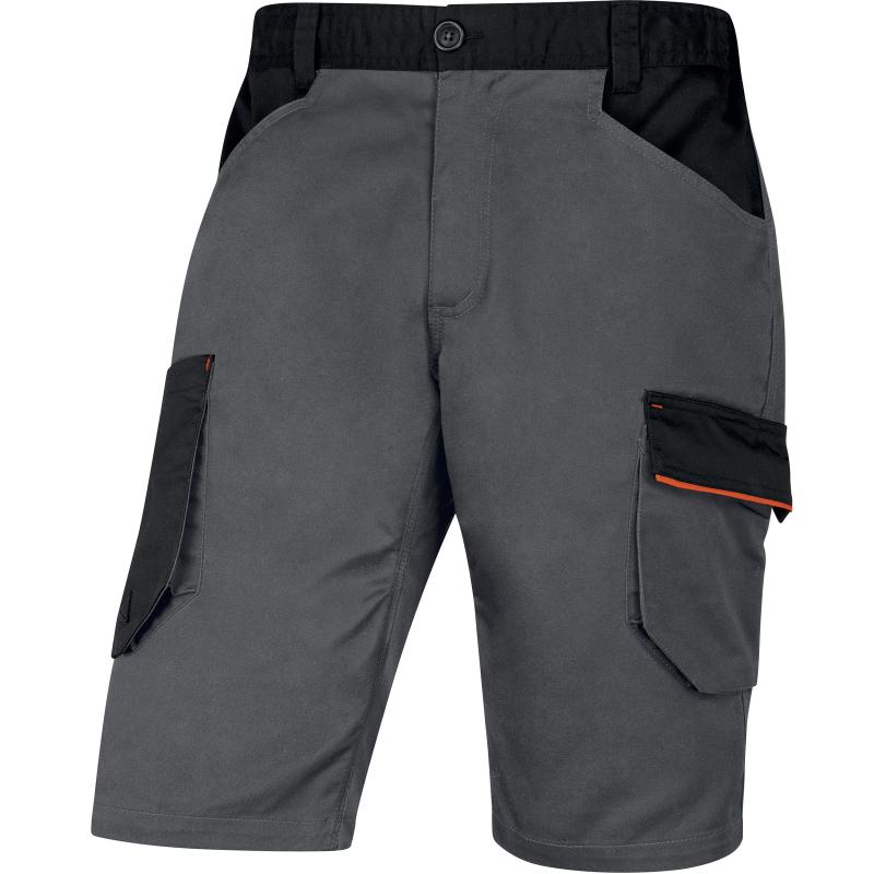 Bermuda de travail MACH2 V3 multipoches gris/orange T2XL DELTA PLUS M2BE3GOXX