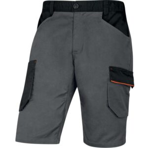Bermuda de travail MACH2 V3 multipoches gris/orange TL DELTA PLUS M2BE3GOGT