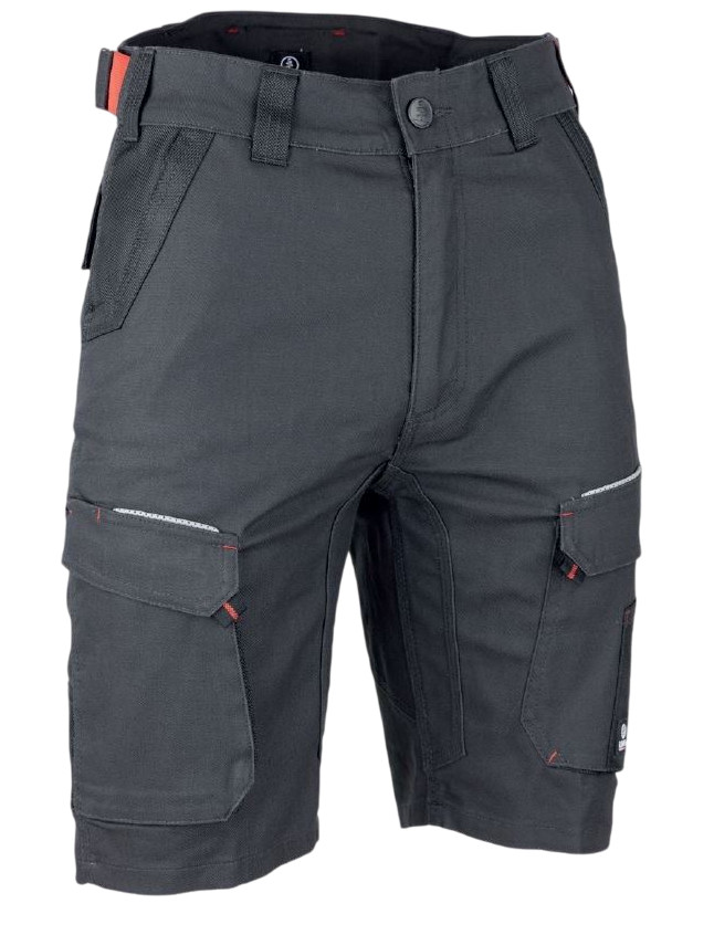 Bermuda paléo coton/poly gris/noir taille 54 LMA LEBEURRE 6165-54