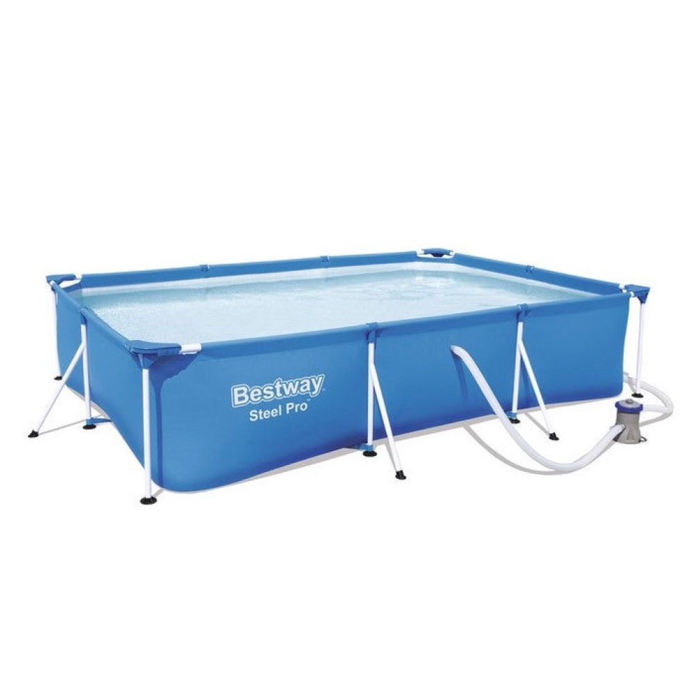 Piscine plastique rectangulaire 3 x 2.55 m H. 66 cm
